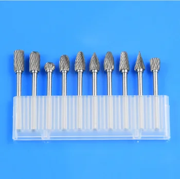

10 Pieces of 3 * 6 Rotary Boring Carbide, Shank Tungsten Carbide Milling Cutter, Drill Bit for Rotating Tool Metalworking Tools