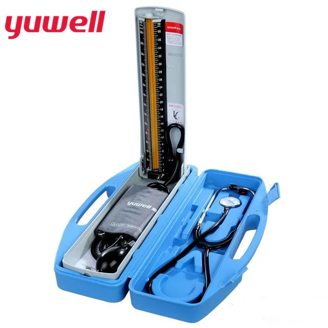 

Yuwell Arm Blood Pressure Monitor Cuff Digital Sphygmomanometer Home Health Care Equipment Heart Measuring Tool Simple Blue Set