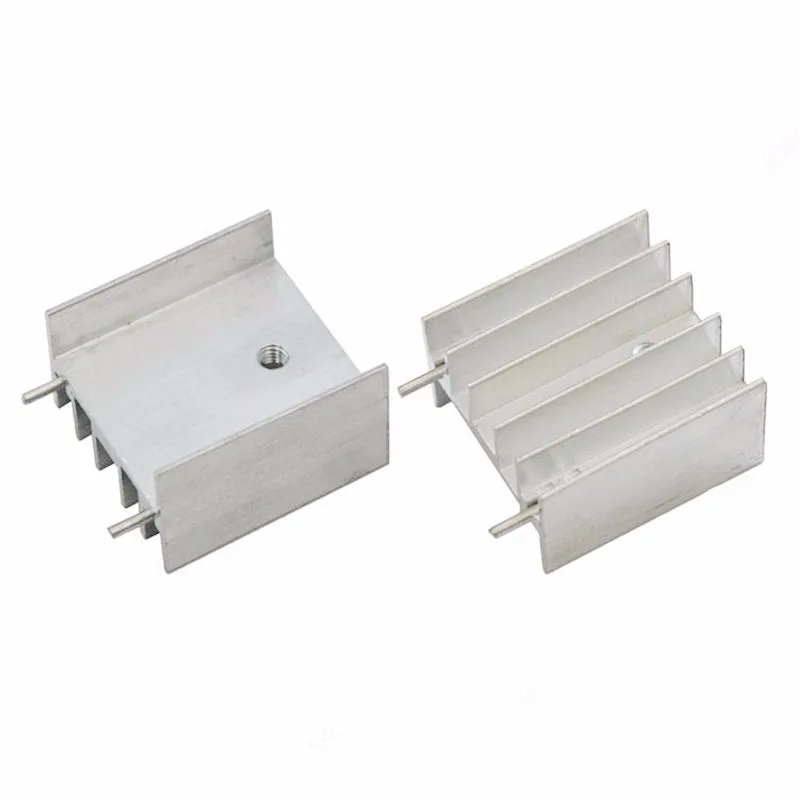 ヒートシンク25x 23x16mm to-ピース/ロットto220,アルミニウム,5