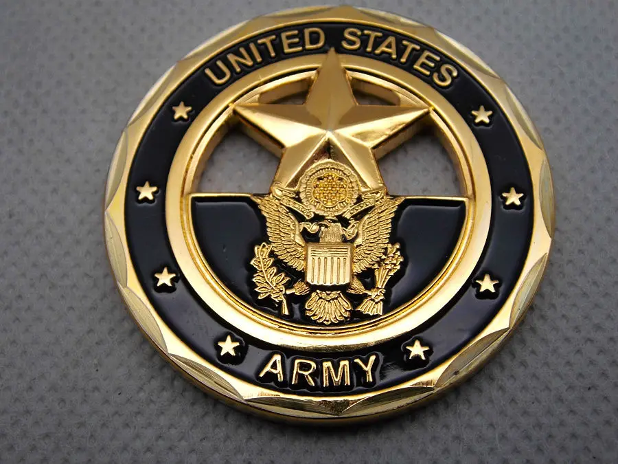 Low price Custom metal coins new army Challenge Coin high quality gold