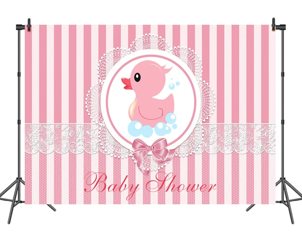 Sensfun Пользовательские baby shower фото фон розовый полосатый фотографии фоны