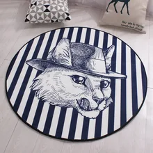 Megayouput круглый ковер с рисунком диаметр 60 см/80 см/100 см/120 см/160 см/200 см Нескользящие Коврики для пола коврики для дома гостиничные двери