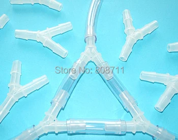 

10pcs/lot 5mm Plastic Barbed Connector, 3 way Y Elbow Tube Joiner, Hose Pipe Fitting, Medical, Aquarium, Scientific