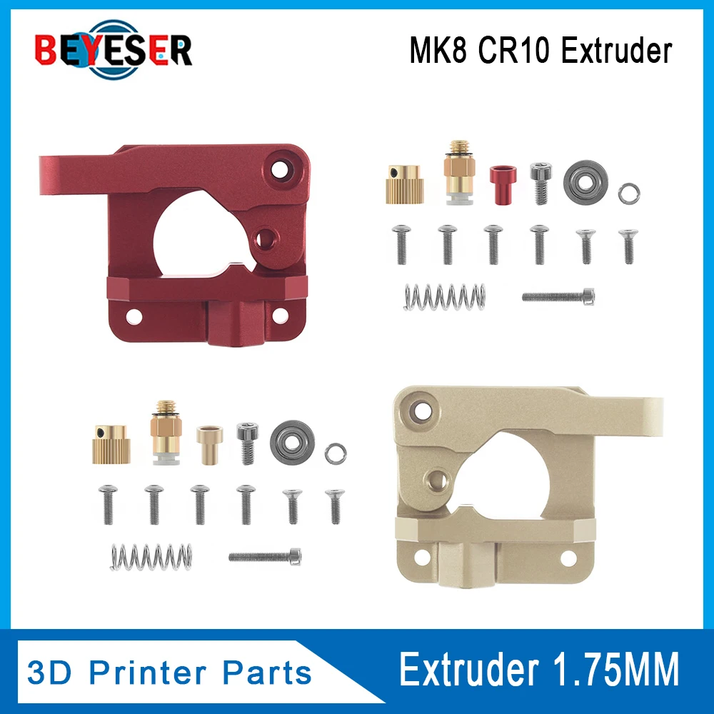 

3D Printer Parts MK8 CR10 Extruder Aluminum Alloy Block Bowden Extruder 1.75MM Filament Reprap Extrusion For MK8 CR-10 DIY