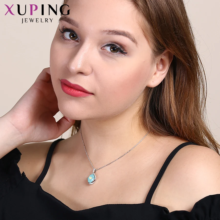 Xuping ювелирные изделия новейшие модные Кристаллы ожерелье для женщин популярный