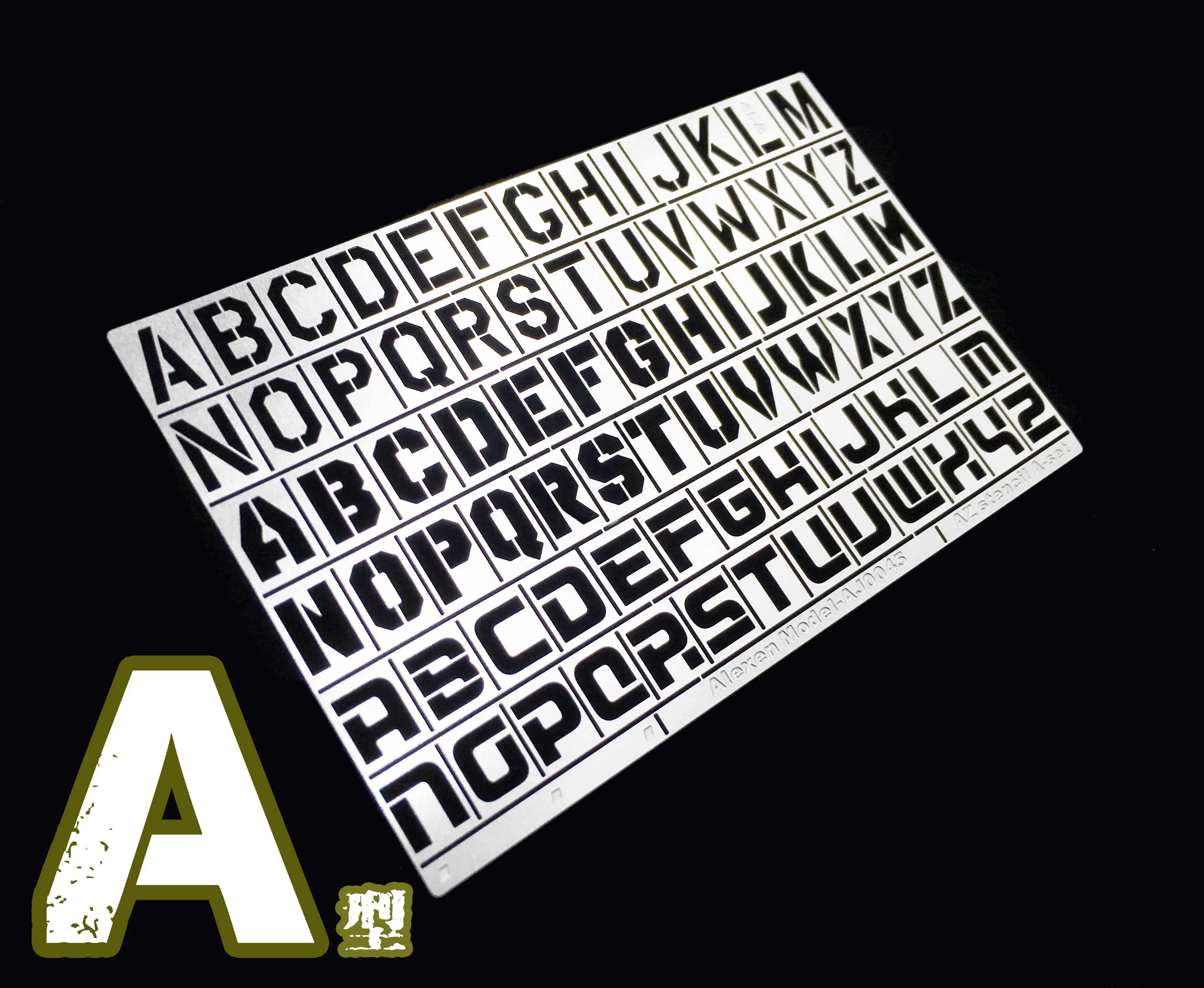 Heavy Equipment Letters Stenciling Template Leakage Spray Plate Tool AJ0045 1/35