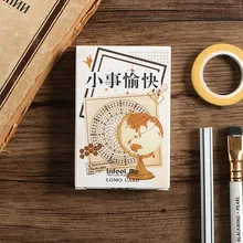 28 листов/набор креативная серия счастливого времени мини Открытка/поздравительная открытка/Рождественская подарочная карта