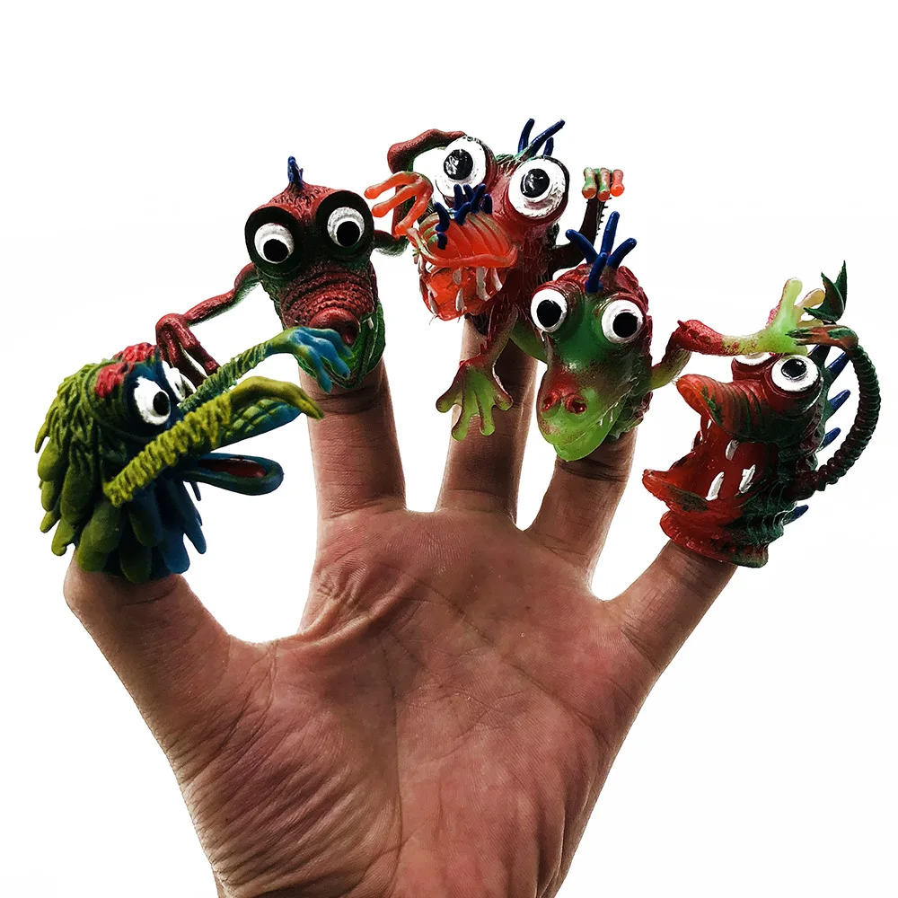 

Creative Novelty Children's Finger Simulation Animal Silicone Finger set Simulation Strange Animal Funny Boy Child Scary Toy