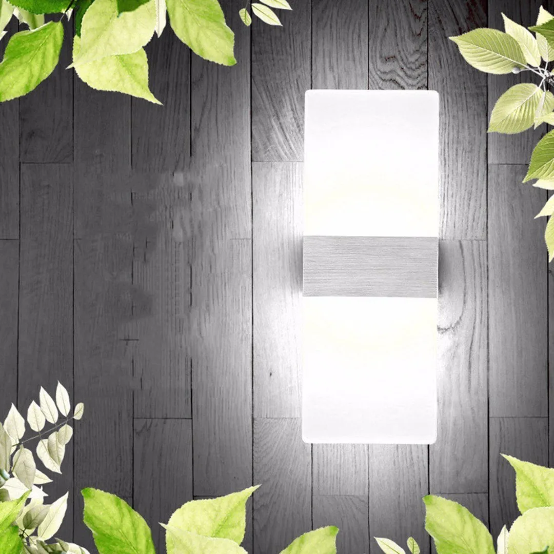 Modern LED Wall Light Up Down Cube Indoor Outdoor Sconce Light Lamp Decoration