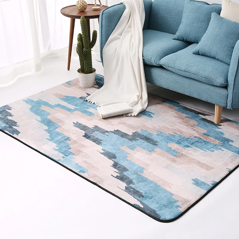 Simple Oil Painting Carpet Decorative Area Rug For Living Room/Bedroom/Hall Large Area Mat Tea Table Carpet Bedside Mat