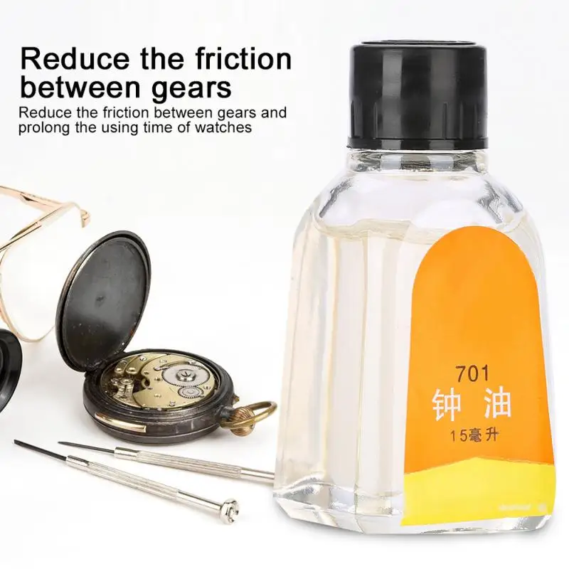Watch Oil for All Watches Pocket Watch Lubricating Clock Lubricant Oil Watch Cleaning Repair Movement Tool Kit Watch Accessories Watch Oil for All Watches Pocket Watch Lubricating Clock Lubricant Oil Watch Cleaning Repair Movement Tool Kit Watch Accessories