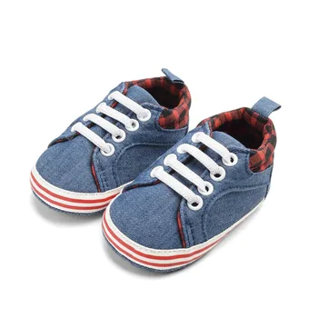 

2020 NEW Baby Fashion child shoes kids Color Casual Plaid Denim Soft Bottom Toddler Shoes sneakers for kids детская обувь#A20