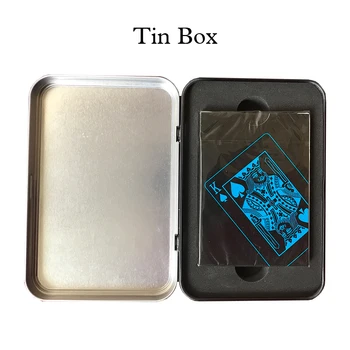 

Black Plastic Playing Cards,Magic Waterproof Poker Card the Collection Gathering Bridge Cards PVC Playing Card Paper Box/Tin Box