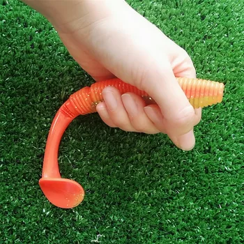 

NOEBY 6pcs Soft Fishing Lures 17CM 38.5G Wobbler Worm Grub Paddle Tail Lure PVC Plastic Artificial Fishing Gear