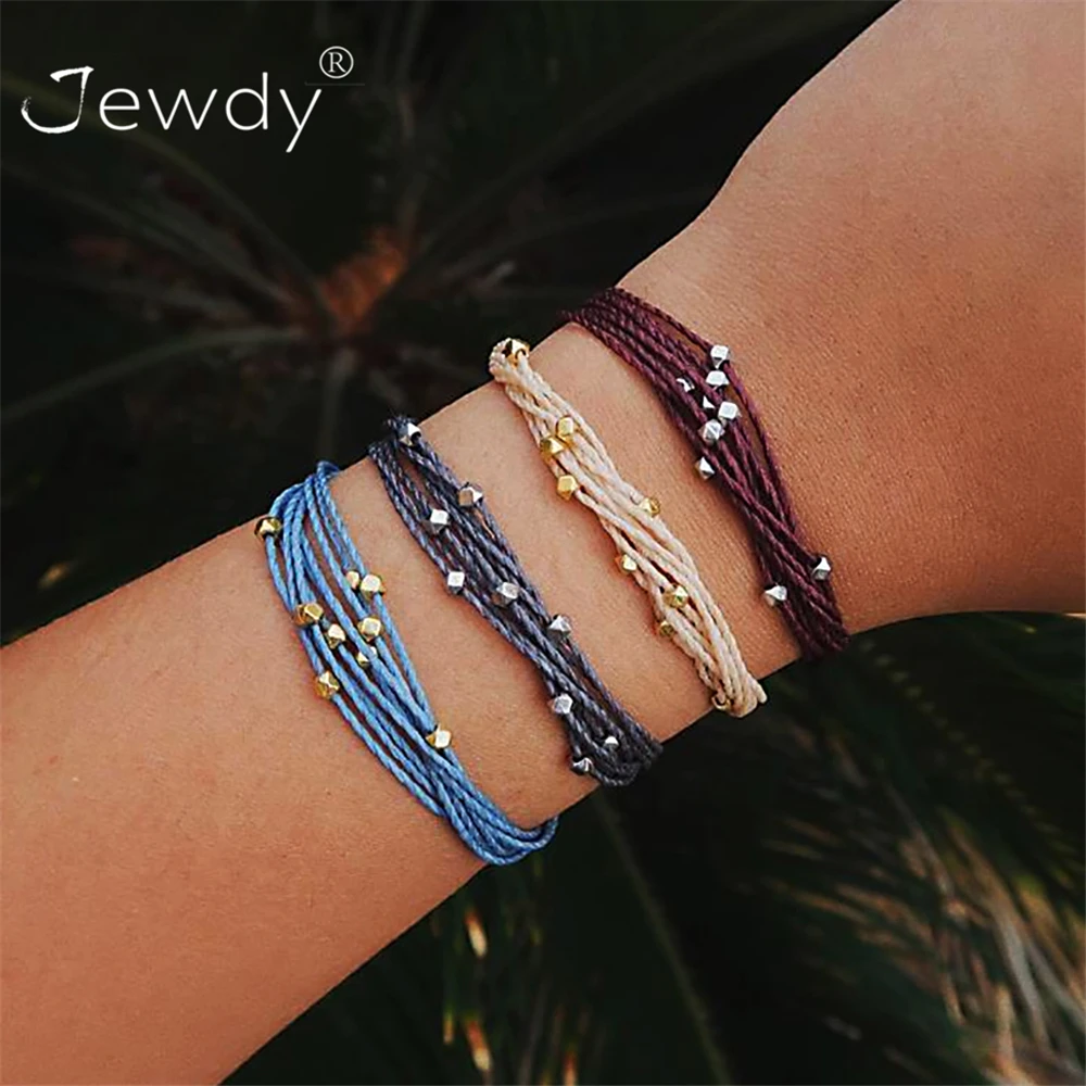 

4 Pcs/Set 4 Colors Leather Braided Multilayer Chain Bracelet Set for Women Handmade Exquisite Party Jewelry Accessories Bohemian