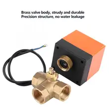 DN20 3/4 дюйма 3-сторонний выход латунный моторизованный шаровой клапан для Тип электрический клапан