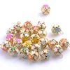 30pcs/lot Colorful Jingle Bells Gold Plated Flower Shaped for Party Christmas Decoration Handmade Accessories 14mm CP0584 ► Photo 2/6