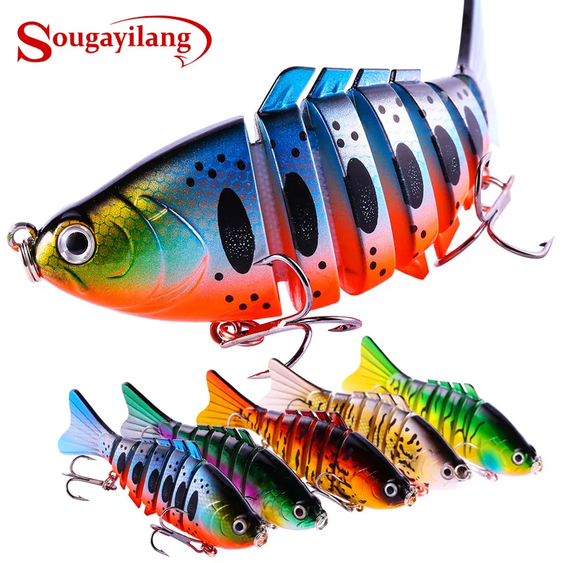 Sougayilang 1 шт. Swimbait приманка для рыбалки многосоставная искусственная Реалистичная