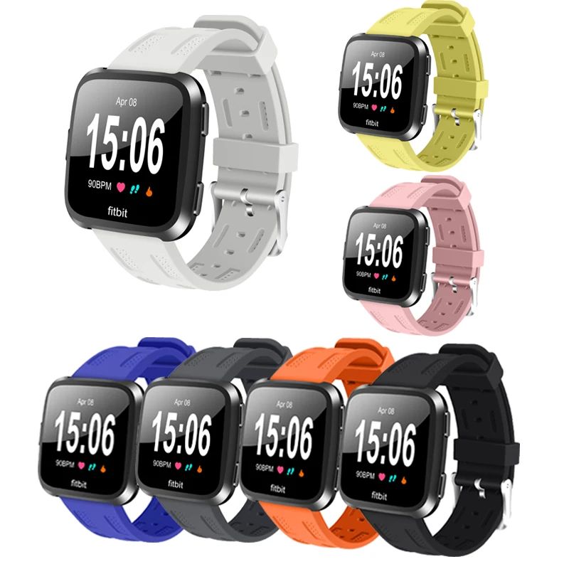 

Popular Sport Silicone Watch Band for Fitbit Versa Colorful Watchband Replacement Watchstrap Wristwatch Accessories Bracelet