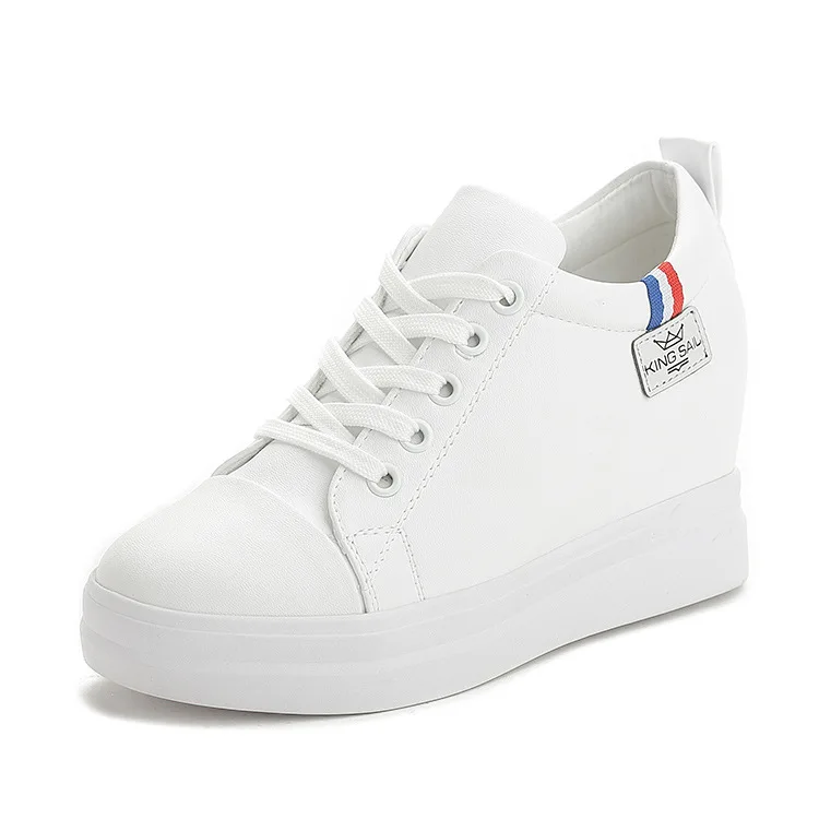 

YeddaMavis Shoes Women Shoes Women Sneakers New 7CM Hidden High Lace Up Casual Shoes Womens Shoes Off White Shoes Woman Trainers