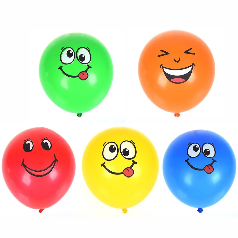 

10Pcs/Set 12 Inch Emoji Face Expression Latex Ballons Thicken Happy Birthday Party wedding Decoration Balloons