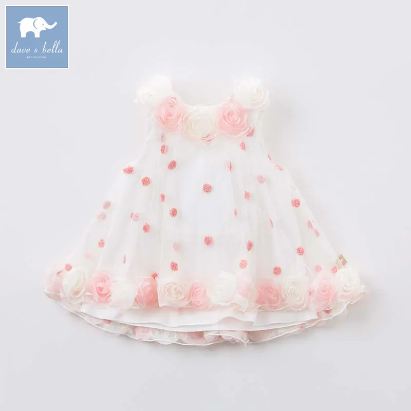 

DB7574 dave bella summer girls cute dress children princess wedding party birthday chiffon clothes baby flower dresses
