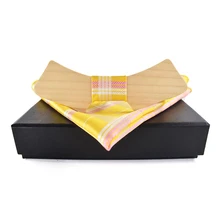 Mantieqingway фирменные деревянные галстуки для мужчин рубашка деревянный лук галстук платок бантик формальный повседневный деловой галстук мужской карман