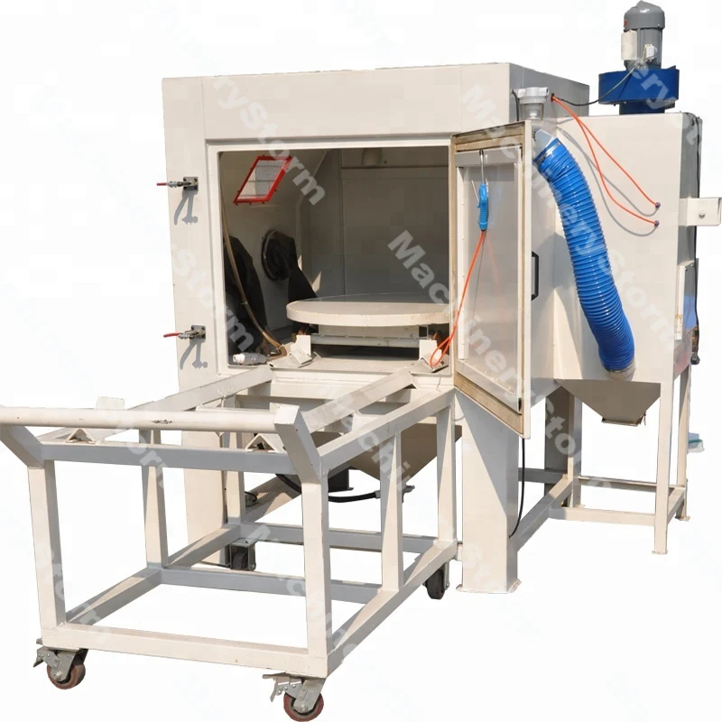 Turntable Type Portable Sand Blasting Cabinet Machine 2