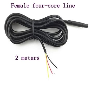 

Car reversing camera line 4 core 4P female line car image rear extension cable