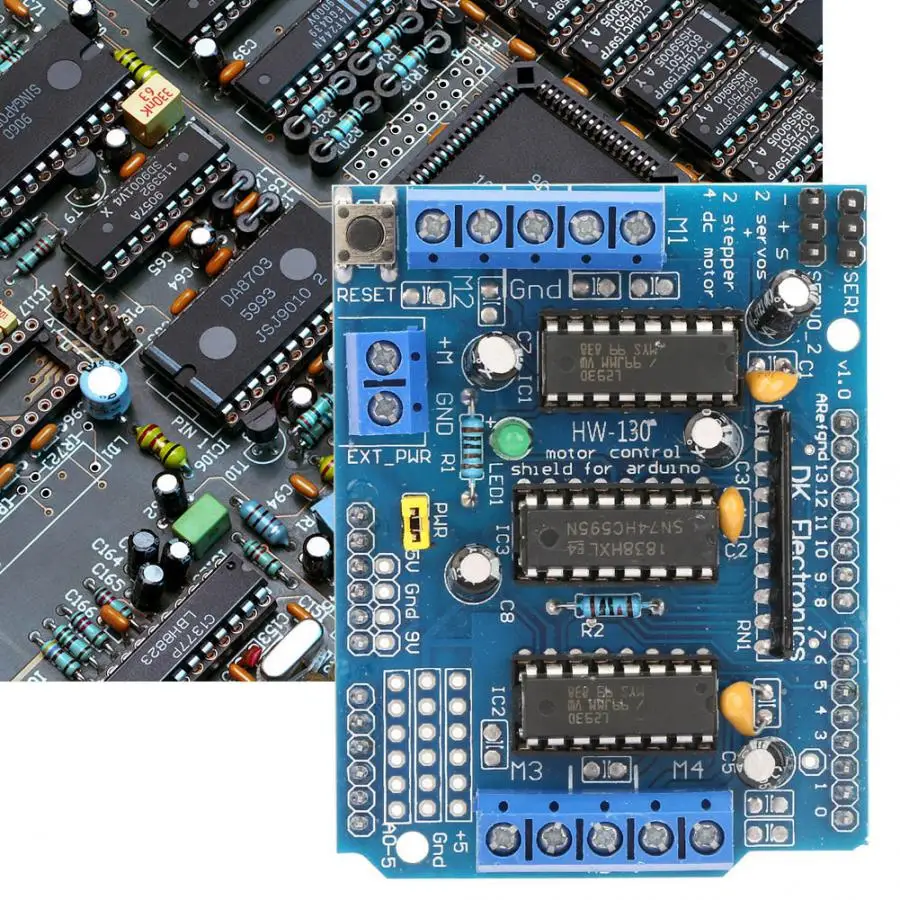 

L293D Motor Driver Shield Expansion Board Module DC Motor Driver For Arduino Duemilanove Mega