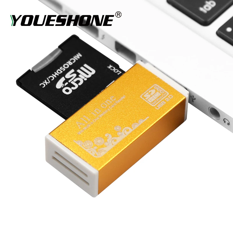 Мульти в 1 устройство для чтения карт памяти SD для Memory Stick Pro Duo Micro SD, TF, M2, MMC, SDHC MS карт-ридер разные цвета