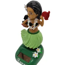 Украшение автомобиля Танцующая кукла аксессуары Солнечная энергия игрушка качающаяся голова Гавайи качающаяся анимированная девушка автомобиль орнамент автомобиль-Стайлинг CA