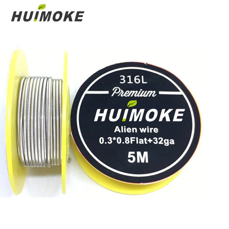 

Heating Wire High Quality 5m/roll A1/NI80/SS 316L Juggernaut Clapton Wire for RDA RBA Rebuildable Atomizer Heating Wires