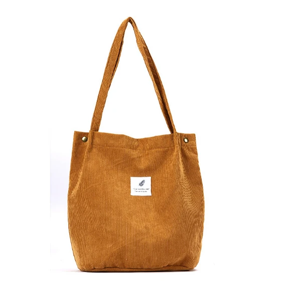 

New winter female handbags corduroy for women Shoulder bucket bag corduroy shopping bag