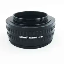 Newyi M42 To M42 Mount Lens Adjustable Focusing Helicoid Macro Tube Adapter - 25Mm To 55Mm camera Lens Converter Adapter Ring