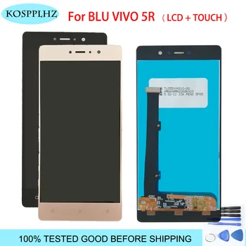 

High Quality White/Gold/Black/Gray LCD Display+Digitizer Touch Screen Assembly For BLU Vivo 5R V0090UU Accessory +tools adhesive