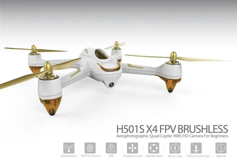 Hubsan H501S X4 5,8G FPV Бесщеточный мотор с 1080P HD Камера Встроенный gps 2,4G 4CH 6 AXIS Gyro передатчик RC Quadcopter RTF