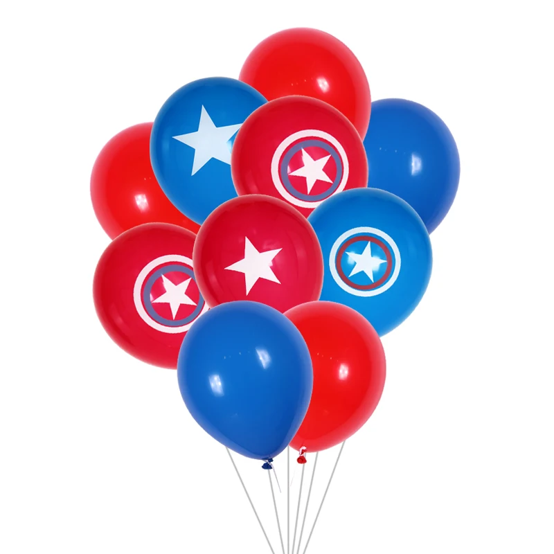 

Children's Day Gifts Decoration 100pcs/lot 2.3g 10inch Blue red star Shield blue latex balloon Birthday Party supplies kids toys