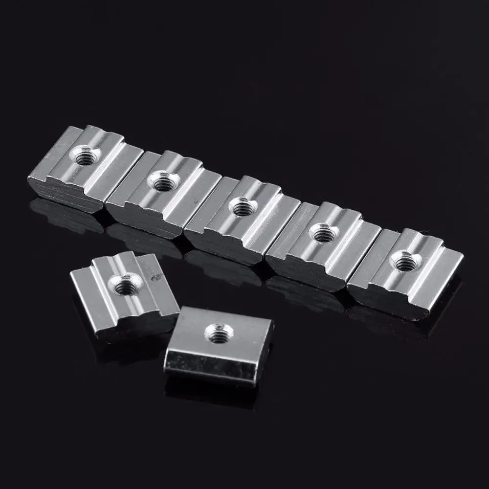

50pcs Hammer Head 45 Series T Sliding Nut Block M3/M4/M5/M6*15.5*8 Fasten Connector for European Aluminum Profile