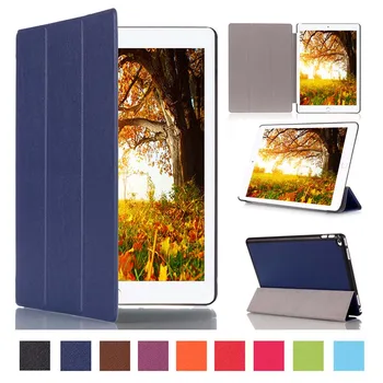 

3-Folder Ultra Slim Smart Folio Stand PU Leather Skin Case Magnetic Sleeve Cover For Apple iPad Pro 2017 2015 12.9 inch Tablet
