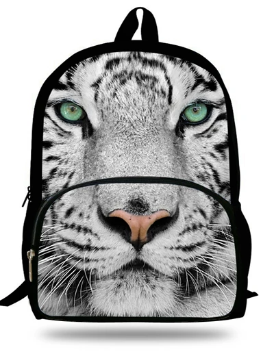 Животное 16 дюймов белый тигр рюкзак детские школьные сумки для подростков мальчиков детская сумка-рюкзак с принтами животных в зоопарке сумка подарок - Цвет: mD902