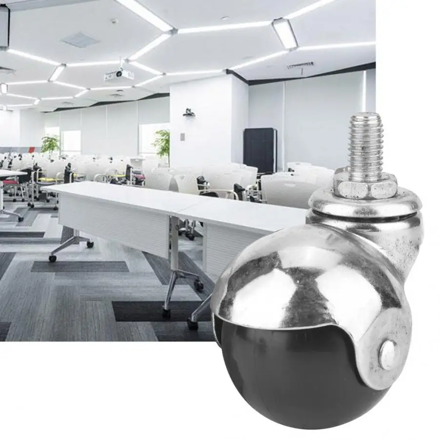 

Inch Ball Casters 2pcs 2 Roller Wheel Swivel Caster Security castor Suitable for furniture swivel chair office chair dining car