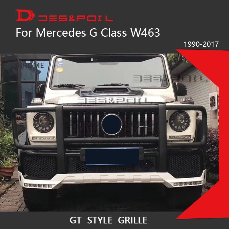 Для Mercedes Benz G Class W463 GT решетка вертикального переднего бампера гоночный гриль G500 G350 G55 1990-2017G Wagon автомобильный Стайлинг