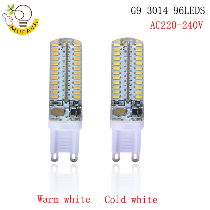 Сменные Галогенные Светодиодные лампы G4 COB SMD G9 E14 с затемнением ACDC 12 В 220 Вт 10 9