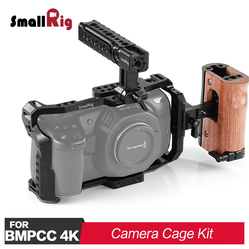 

SmallRig BMPCC 4K Camera Cage Kit for Blackmagic Design Pocket Cinema Camera 4K Comes with a Cage + Top Handle +Side Handle