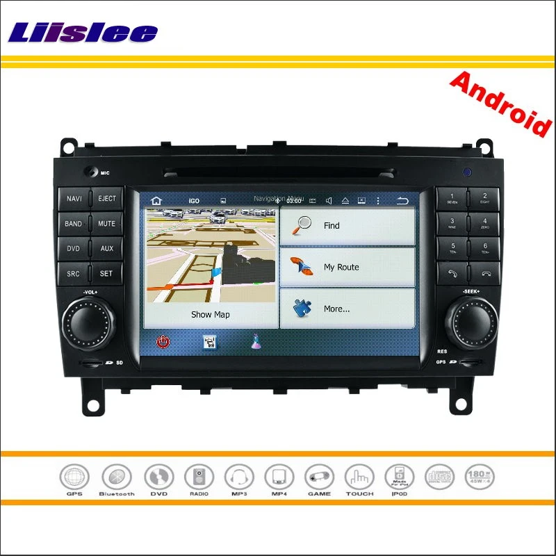 Clearance Liislee Car Android Multimedia For Mercedes Benz CLK W209 2006~2012 Stereo Radio CD DVD Player GPS Navi Map Navigation System 3