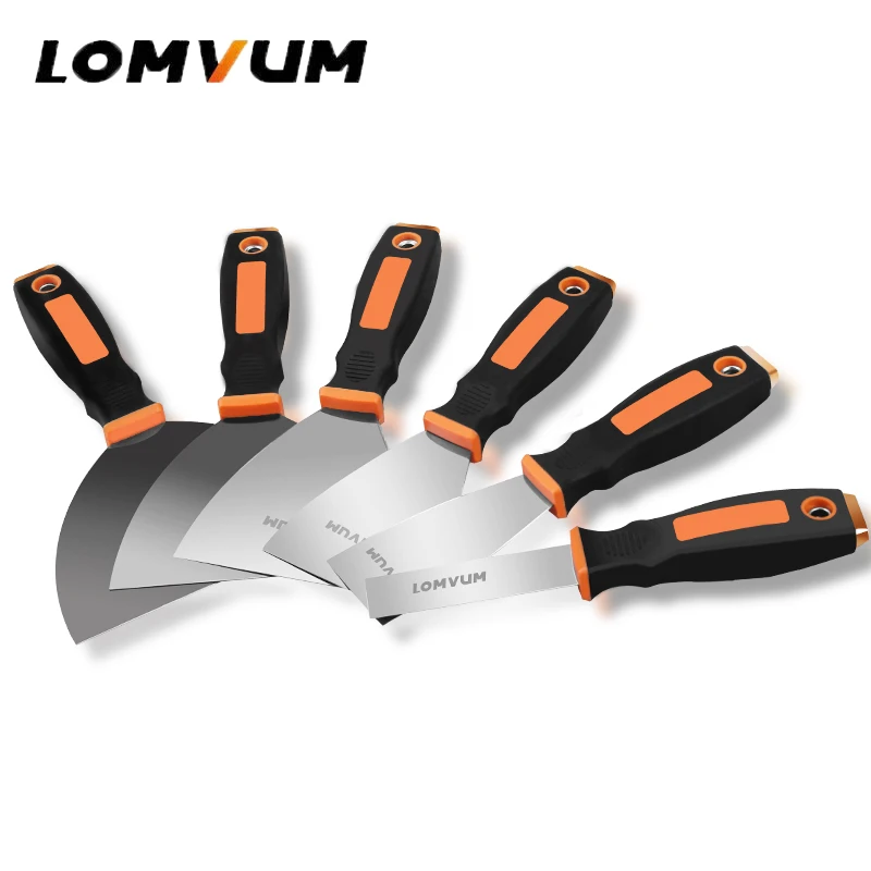 LOMVUM Нержавеющая сталь Шпатлёвки Ножи утолщение лезвие гипсокартон скребки для