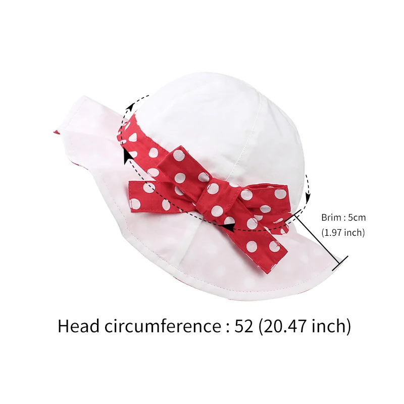 Bow Dots Girls Hat Wide Brim Kids Panama Summer Sun Cap For Girls Beach Hat Pink White Beautiful Kids Hat Baby Girls Clothing (20)