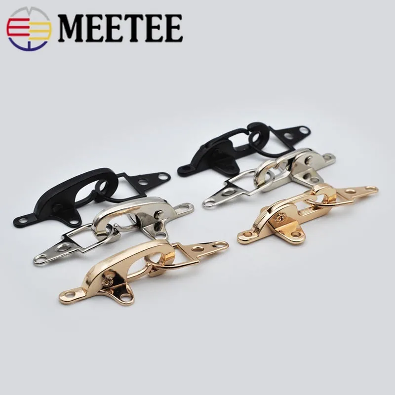 

2pcs Meetee 4/5cm Metal Buckle Lobster Clasp Clip Snap Belt Hasp Bag Decor Hasp Button for Coat Down Jacket Sewing Accessories