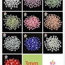 1440 шт/2880 шт 3 мм разноцветный вариант полукруглый жемчуг Камни бусины F0903